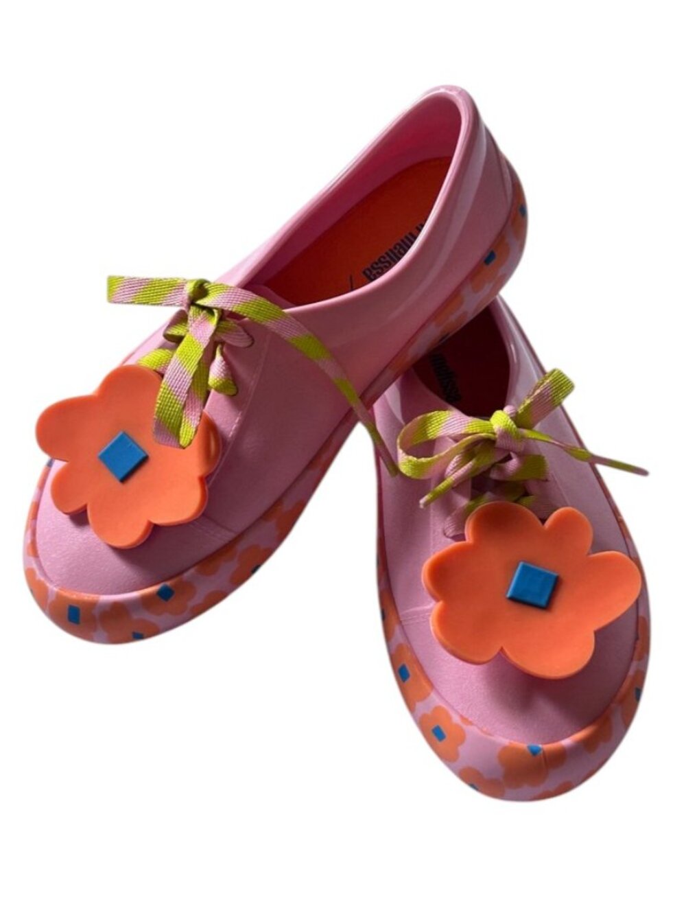 Mini Melissa x Fabula Pink Flower Jelly Sneakers Size 11